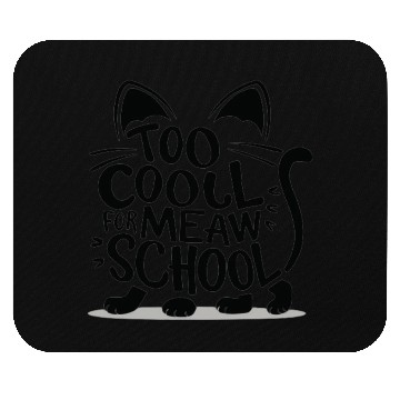 Discover Cat typography Mouse Pads