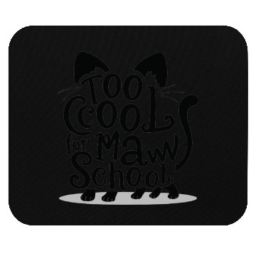 Discover Cat typography Mouse Pads