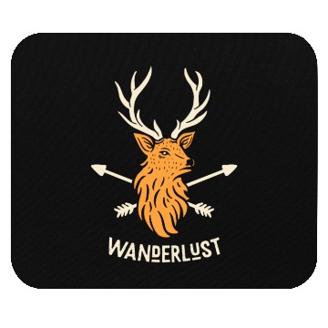 Discover wanderlust deer Mouse Pads