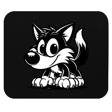 Discover Little Howler: Baby Wolf Design Mouse Pads