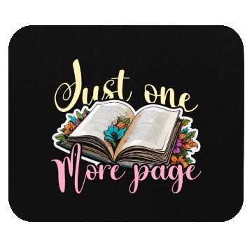 Discover Reading Just One More Page Literature Avid Reader Mouse Pads
