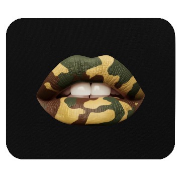 Discover Camo Lips Mouse Pads