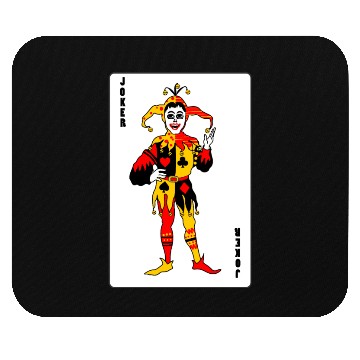 Discover Playing card Joker Mouse Pads