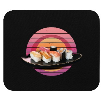 Discover Retro sushi Mouse Pads