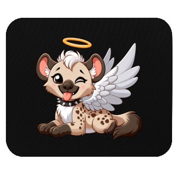 Discover Hyena angel wings halo fantasy Mouse Pads