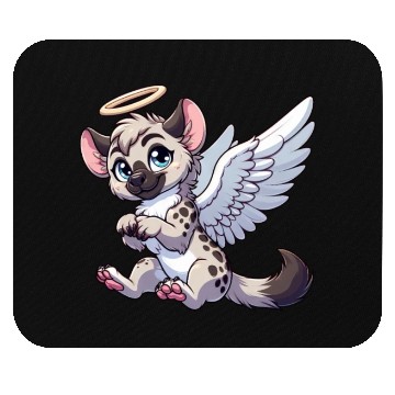 Discover Hyena angel wings halo Mouse Pads