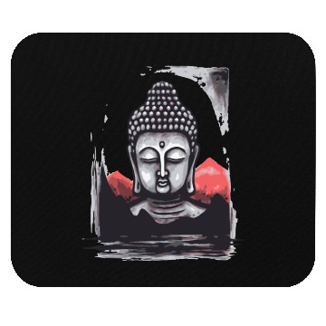 Discover Japan Red Sun: Chilling Buddha Mouse Pads