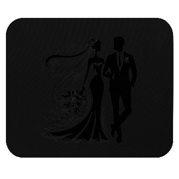Discover Bride Groom Mouse Pads