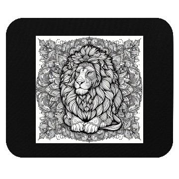Discover Lion Mandala Mouse Pads