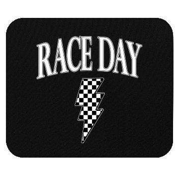 Discover Race Day Checkered Mouse Pads
