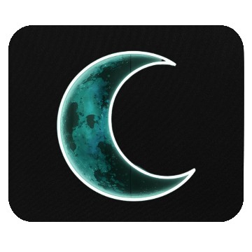 Discover Green moon Mouse Pads