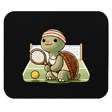 Discover Game Set Match: Turtle Tennis Pro Mouse Pads