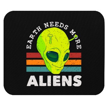 Discover Alien, Aliens, UFO, UAP, Space Unknown Flight Mouse Pads
