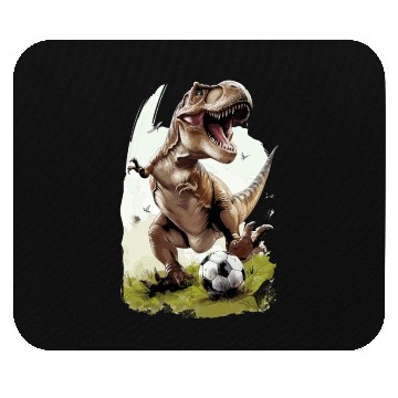 Discover Soccer Player Dinosaur Mouse Pads