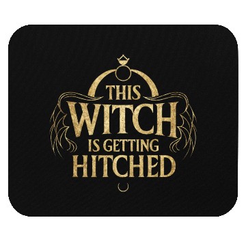 Discover This Witch is Getting Hitched Hallo Wedding Bride Mouse Pads