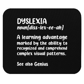 Discover Dyslexia Noun Definition Dyslexia Apraxia Mouse Pads
