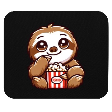Discover Sloth Film Critic Cinema Popcorn Lover Mouse Pads
