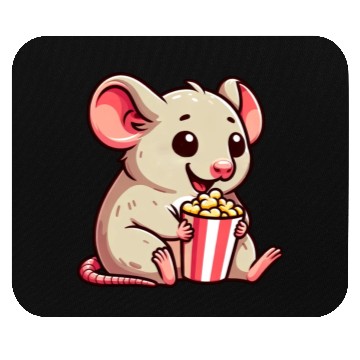 Discover Mouse Rat Cinema Night Popcorn Movie Mouse Pads