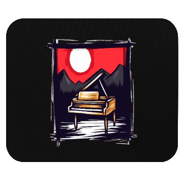 Discover Japan Red Sun & Nature Piano Mouse Pads