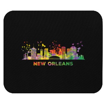 Discover New Orleanian Skyline New Orleans Mouse Pads