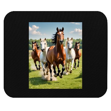 Discover Horse racing competition. Mouse Pads
