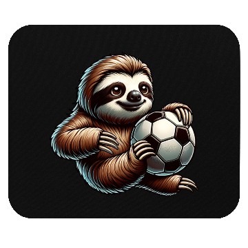 Discover Sloth Soccer Player Cute Sports Ball Design Mouse Pads