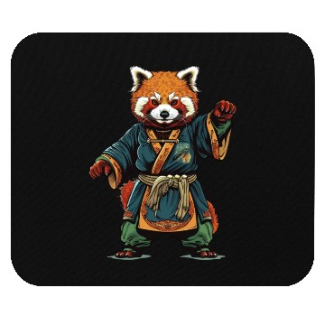 Discover Red panda karate fighting style Mouse Pads