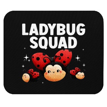 Discover Cute Ladybug Squad Art Insect Ladybug Lover Mouse Pads