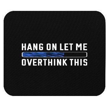 Discover Professional Overthinker Funny Anxiety Introverts Mouse Pads