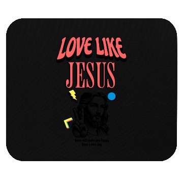 Discover Love Like Jesus Modern Jesus Face Mouse Pads