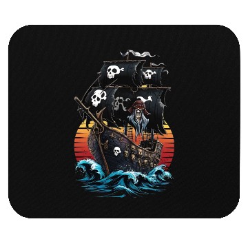 Discover Creepy Sailing Ship Mouse Pads