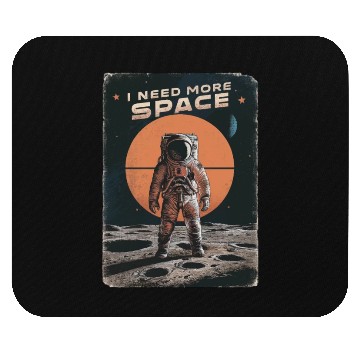 Discover I Need More Space Astronaut Exploration Mouse Pads