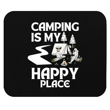 Discover Camping Is My Happy Place Mouse Pads