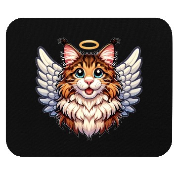 Discover Maine Angel Cat with Wings Mouse Pads