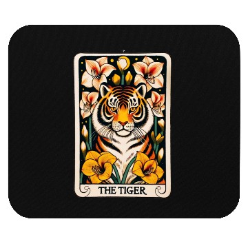 Discover The Tiger Tarot Card Mouse Pads