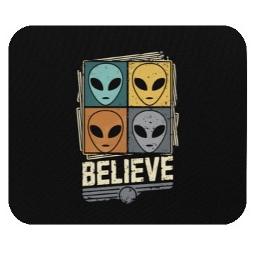 Discover Believe In Space Exploration Colors Mouse Pads