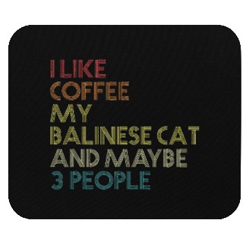 Discover Balinese Cat Owner Coffee Lover Mouse Pads
