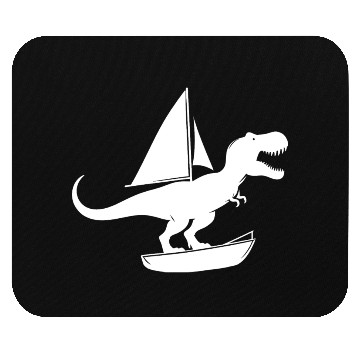 Discover Minimalist dinghy with T-Rex summer Mouse Pads