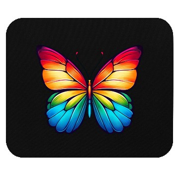 Discover Butterfly rainbow colors nature Mouse Pads