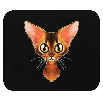 Discover Cat Lover I Cat Face I Abyssinian Cat Mouse Pads