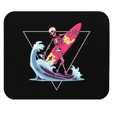 Discover Surfer Skeleton Beach Summer Vibes Mouse Pads