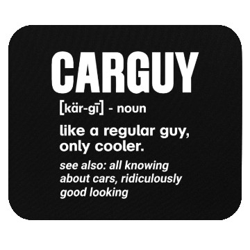 Discover Car Guy Definition Funny Mechanic Auto Racing Gift Mouse Pads