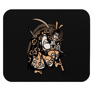 Discover Samurai Theatrical Performance Mouse Pads