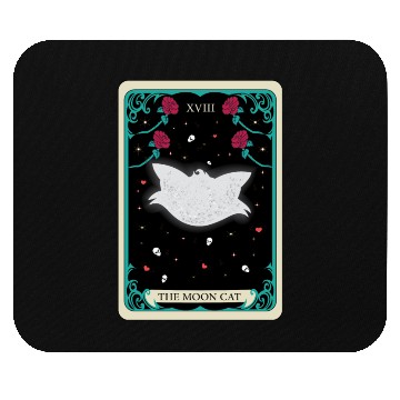 Discover the moon cat Mouse Pads tarot card gift for mom and dad