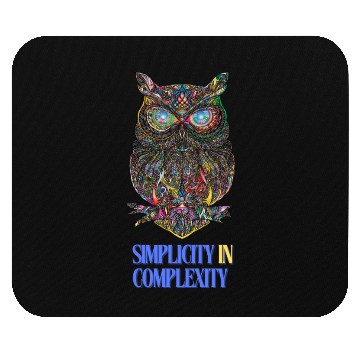 Discover Abstract Art, Simplicity In Complexity,Owl Mouse Pads