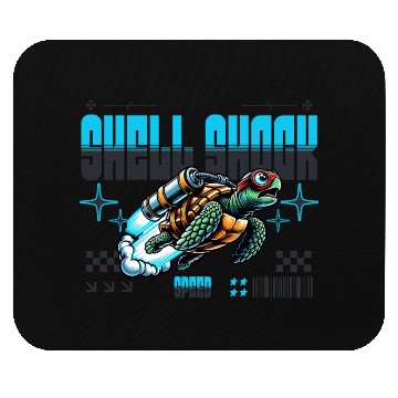 Discover Shell Shock Jetpack Turtle | Speedy Turtle Mouse Pads