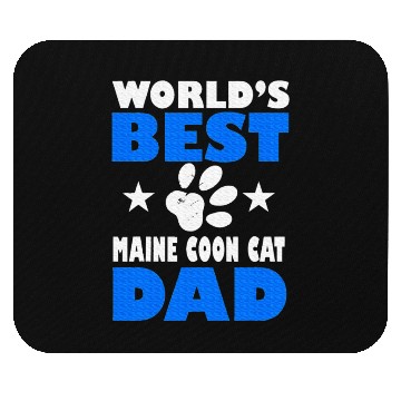 Discover World's Best Maine Cat Dad Owner Lover Mouse Pads