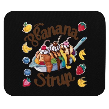 Discover banana split-Delicious sweet Mouse Pads