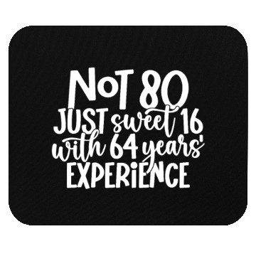 Discover Saying 80 Years Birthday Mouse Pads