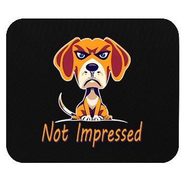 Discover Not Impressed beagle Mouse Pads